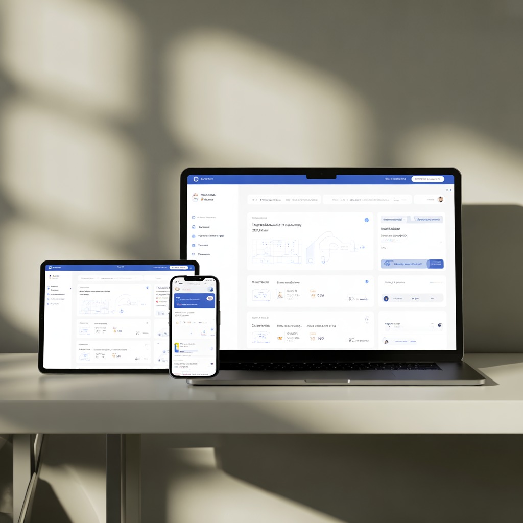 Modern digital solution showcase