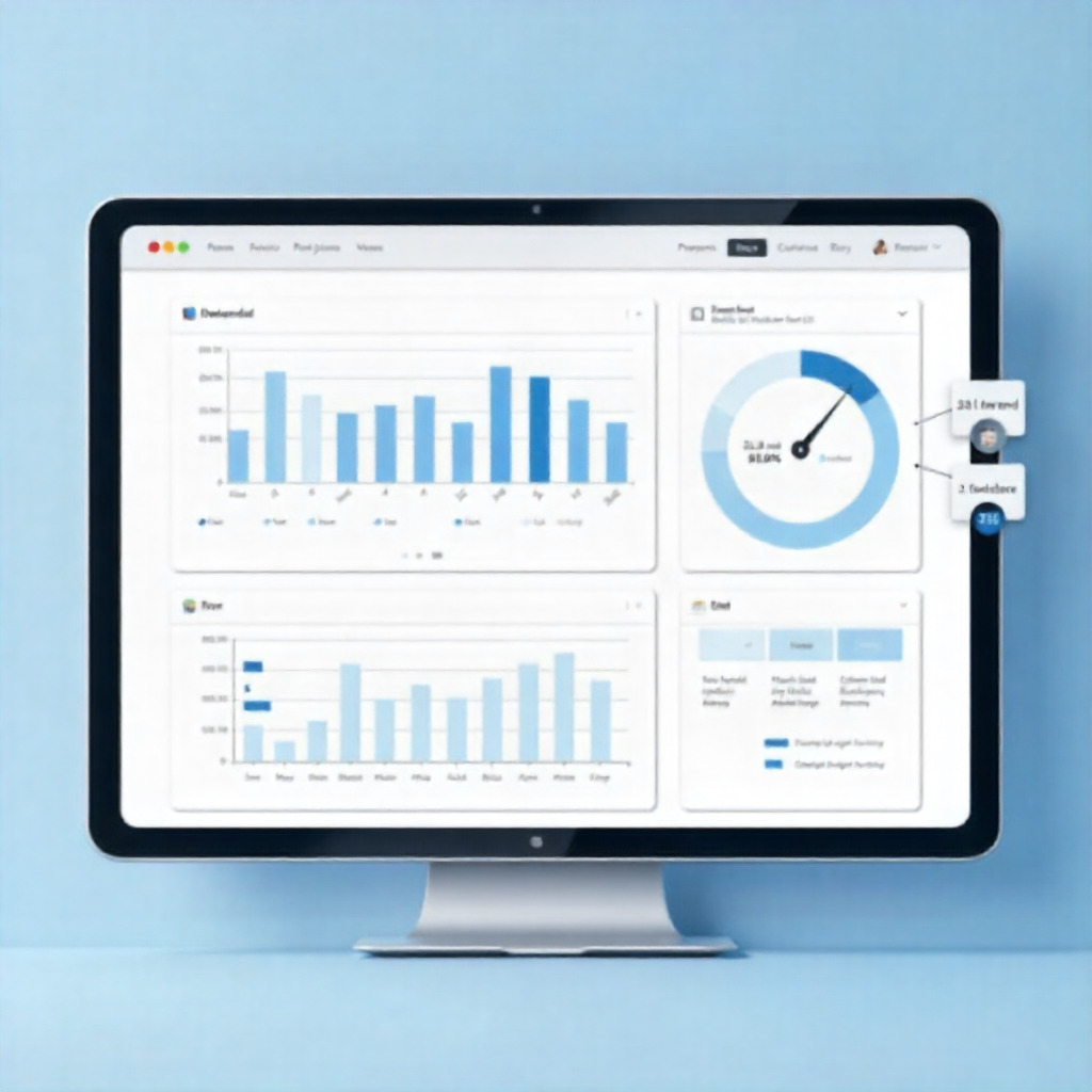 Web application dashboard